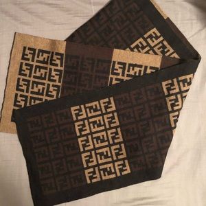 Fendi 100% Authentic Wool Scarf